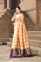 Pure Katan Silk Banarasi Handloom 'Rangkat' Saree